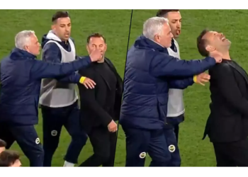Mourinho’dan Okan Buruk’a fiziksel müdahale