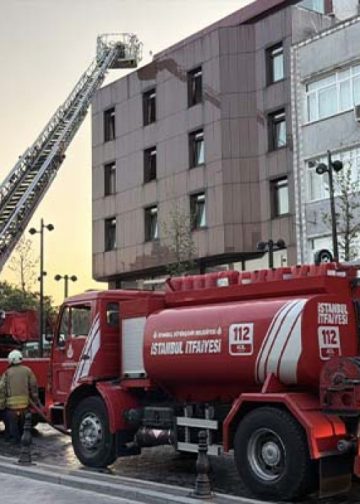 Topkapı’da otel yangını: 1 ölü