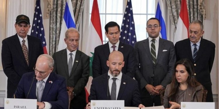 ABD, İsrail ve Lübnan anlaşma imzaladı