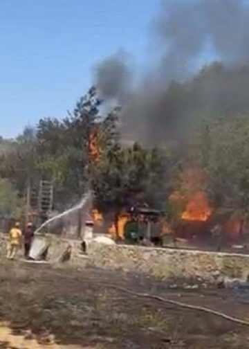 Göcek’te orman yangını, rüzgar alevleri yayıyor