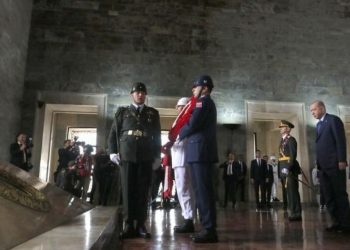 Devlet erkanı 30 Ağustos’un 104’üncü yıl dönümünde Anıtkabir’de
