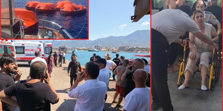 Girne’de yolcu gemisi alabora oldu! 7 kişi hayatını kaybetti