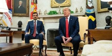 Katar Emiri Şeyh Temim ile Trump görüştü