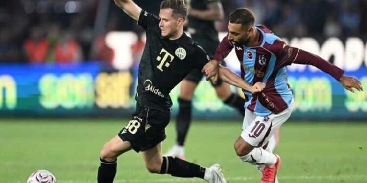 Trabzonspor Ferencvaros’a 1-0 yenildi