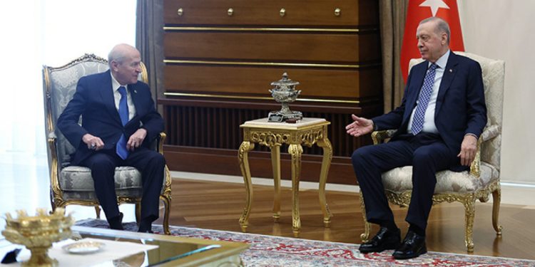 Cumhurbaşkanı Erdoğan, Bahçeli’yle görüştü