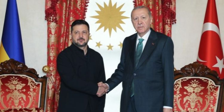 Cumhurbaşkanı Erdoğan, Ukrayna Devlet Başkanı Zelenskiy ile görüştü