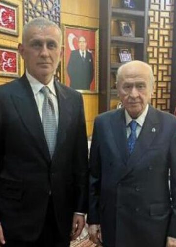Devlet Bahçeli, TFF Başkanı Hacıosmanoğlu ile görüştü